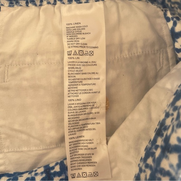 Tommy Bahama blue print pull-on drawstring shorts 37196 - Picture 5 of 8